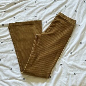 Aerie velvet flare pants